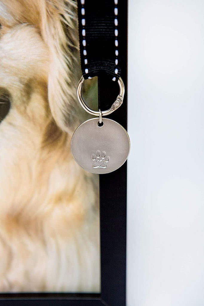 Pet Memorial Frame with Pawprints Left by You Poem- Touching Dog Sympathy Gift for Pet Loss Remembrance
