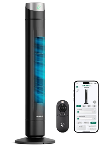 Smart Tower Fan ,Upgraded DC Motor Fans that Blow Cold Air