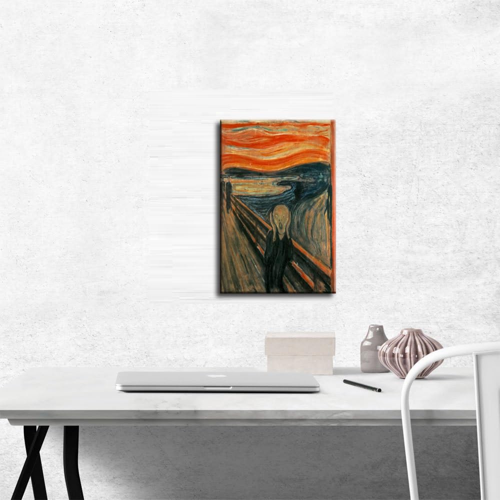The Scream Painting Wall Art Famous Edvard Munch Vintage Bedroom Home Decor