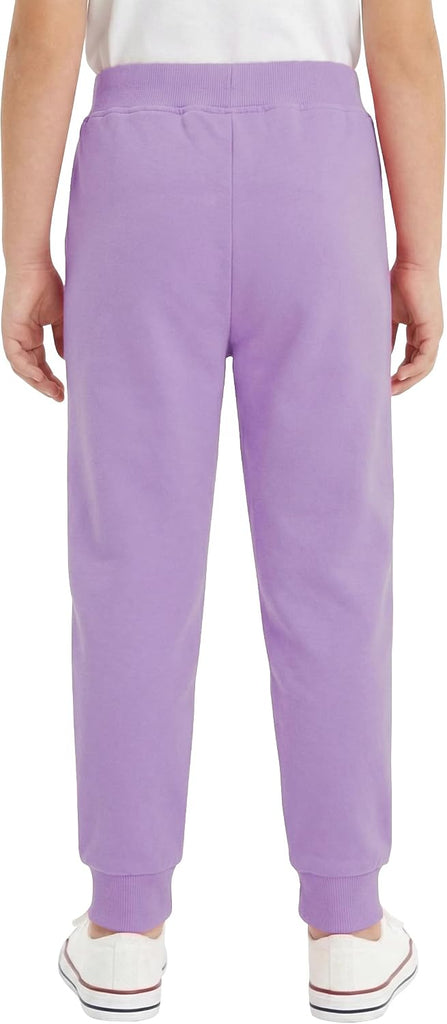 Girls Sweatpants 3 Pack Cotton Blend Pockets Drawstring