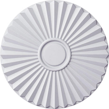 19 3/4"OD x 1 3/8"P Shakuras Ceiling Medallion (For Canopies up To 5"), White