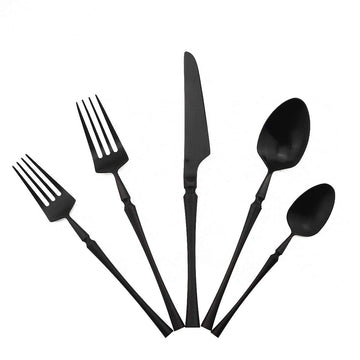 Unique & Beautiful Flatware Set - 20 Piece Iridescent Silverware Sets | 18/10 Stainless Steel Reusable Cutlery Set