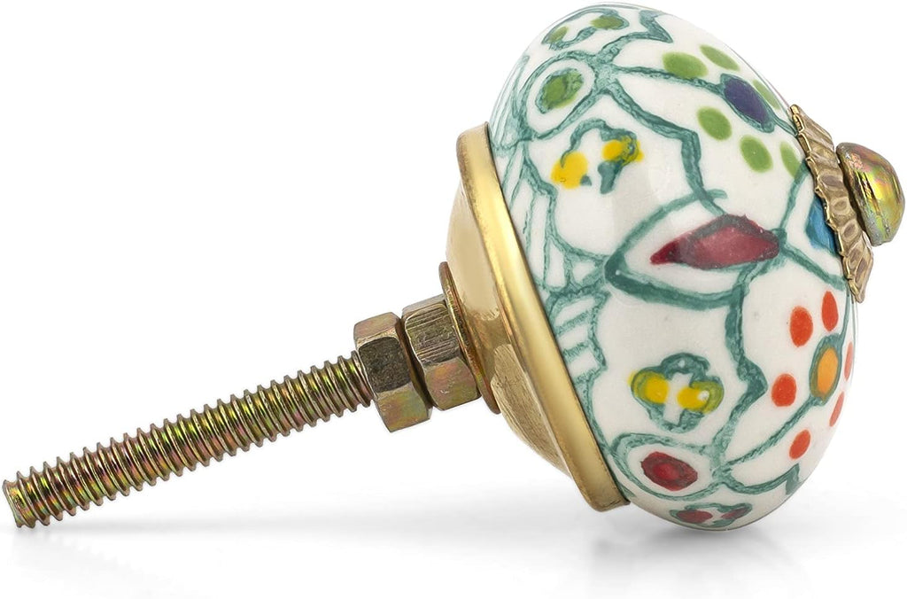 Ceramic Cabinet & Drawer Knobs - Decorative Kitchen Cabinet Hardware, Cupboard & Dresser Knobs - Handcrafted Furniture
