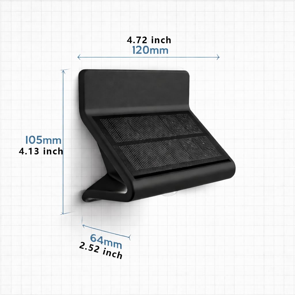 Outdoor Solar Security Lights Motion Sensor, Waterproof LED Wall Lights, Wireless Solar Light Safety, Ideal for Yard