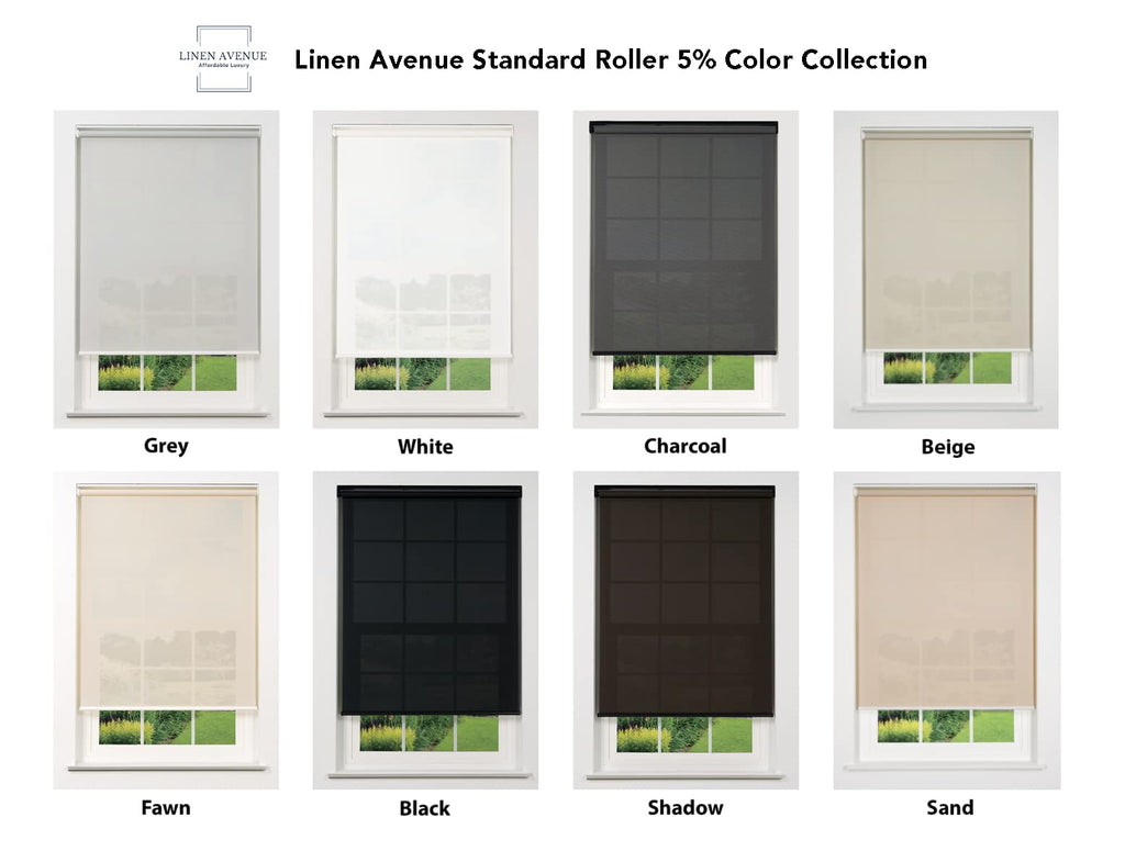 Cordless 5% Solar Screen Standard Roller Shade, White 48 1/2 W x 78 H (Arrives 1/4" Narrower)