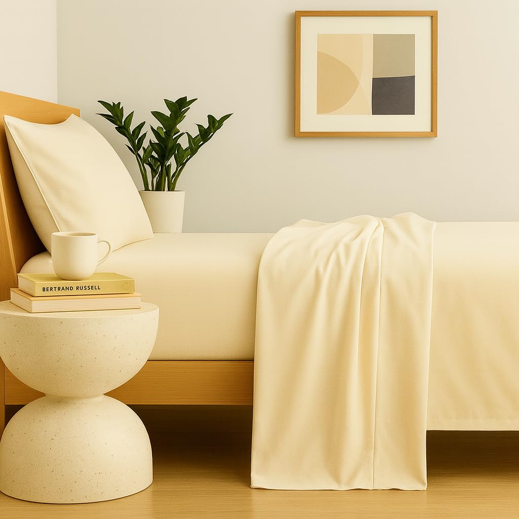 600 Thread Count Sateen California King Sheet Set - 100% Peruvian Pima Cotton, 4 Piece (Flat, Fitted, 2 Pillowcases)
