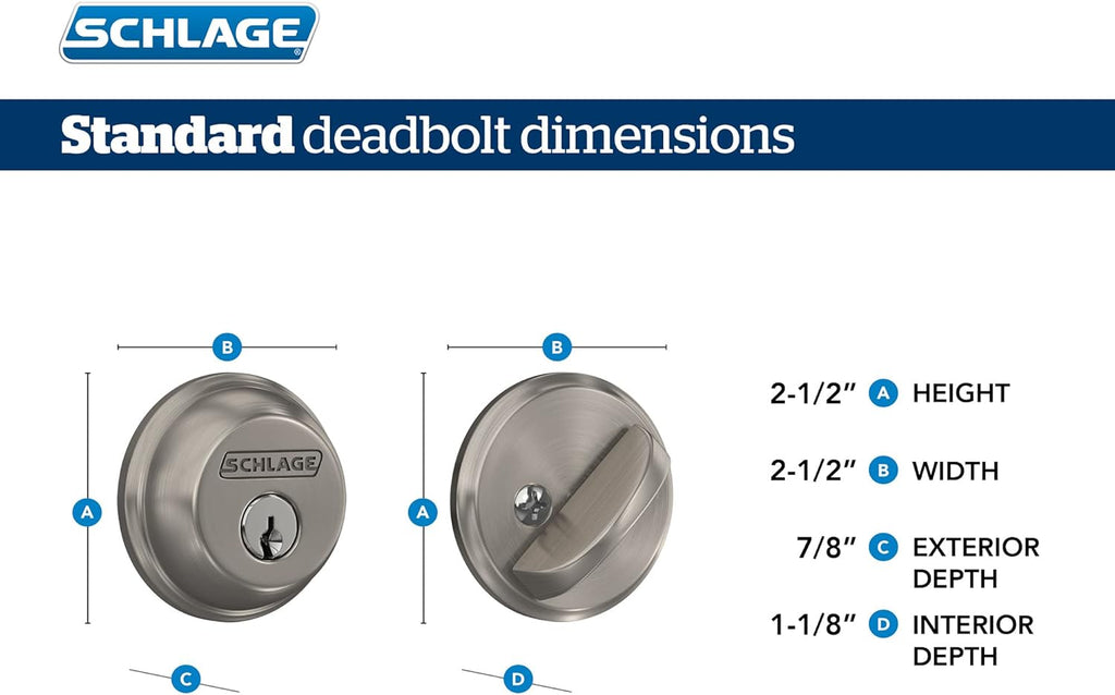 Single Cylinder Deadbolt and F51 Keyed Entry Georgian Knob Keyed Alike, Bright Brass Finish