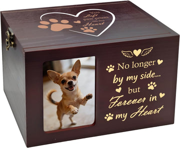 Pet Urns for Dog or Cat Ashes, Wooden Dog Urn for Ashes