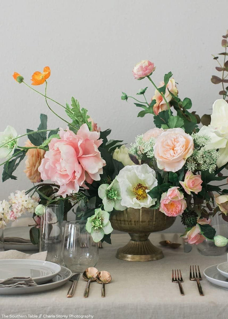 Distressed Gold Metal Compote Bowl | Gold Compote Vase l Lita Metal Vase l Indoor and Outdoor Compote for Any Event