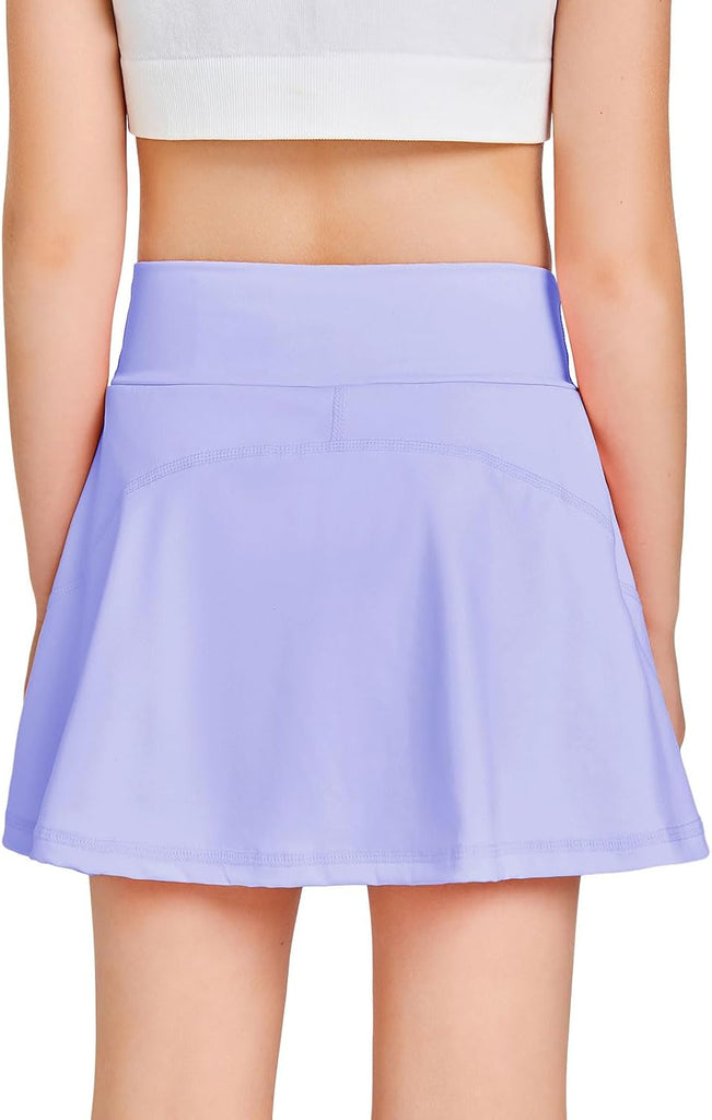 Girls Tennis Skirt High Waisted Athletic Skorts