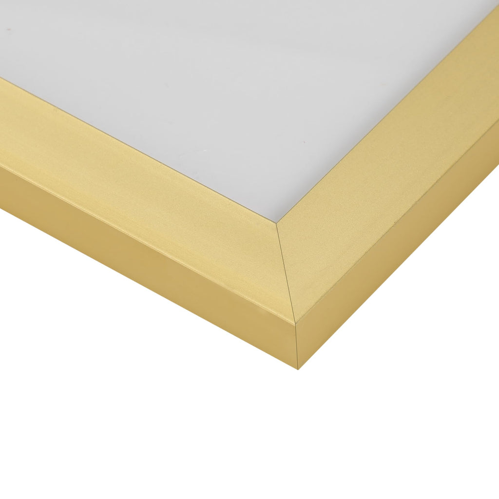 16x24 Picture Frame Gold, Textured Metal Poster Frame 24x16 for Wall Display, Single