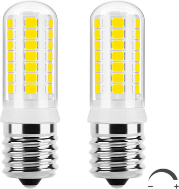 E17 LED Bulb Dimmable, 40W Equivalent, Daylight White 5000K, 2-Pack