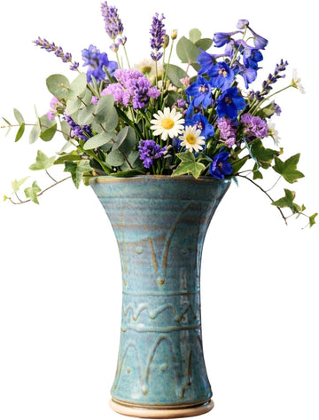 Arch Pottery Flower Vase Minimalist Handmade Modern Decorative Centerpiece Table Home Decor for Dry Flowers & House