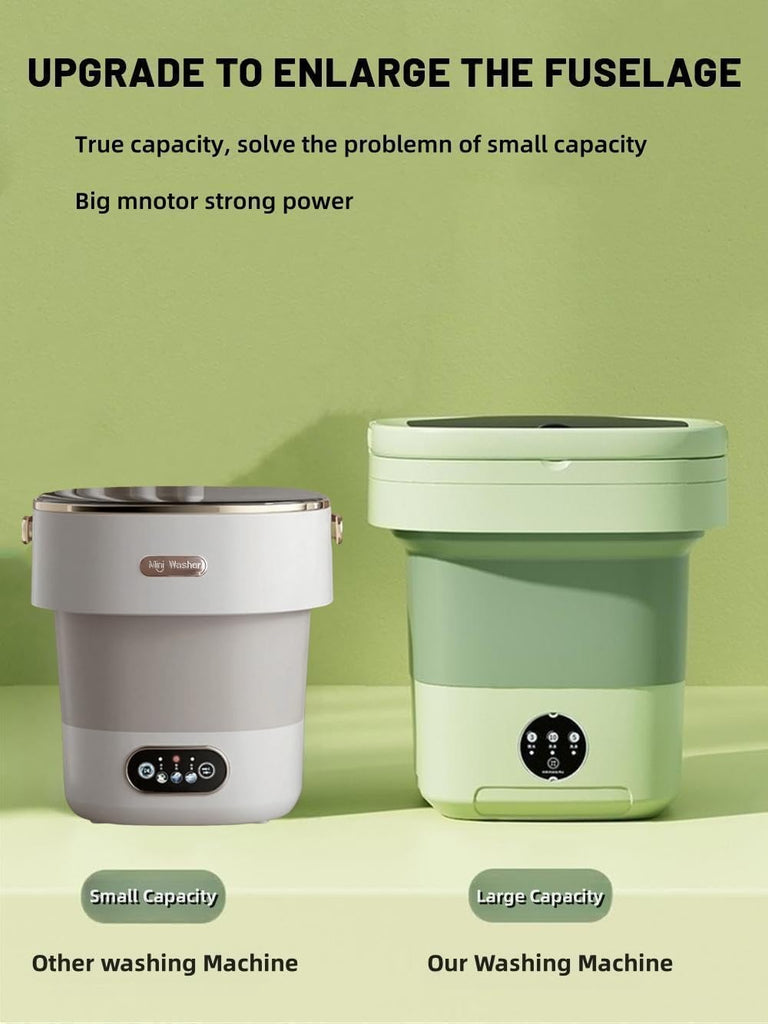 Portable Washing Machine, Mini Washer,20L Upgraded Large Capacity Foldable Washer.Deep Cleaning of Underwear, Baby