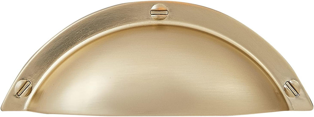 10 Pack Kitchen Cabinet Handles 2.5 Inch Hole Center Bin Cup Drawer Pulls Champagne Gold
