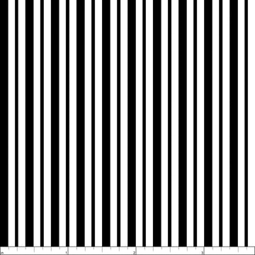 Kimberbell Basics Mini Awning Stripe Black, Fabric by the Yard