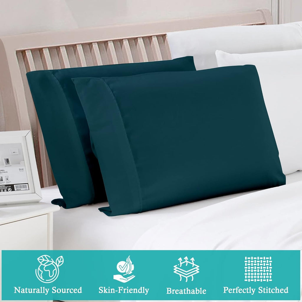 KWB Giant Pillowcase - Extra Large Extra Tall Pillowcases. 100% Egyptian Cotton 600 TC Pack of 2 (Fits Even The