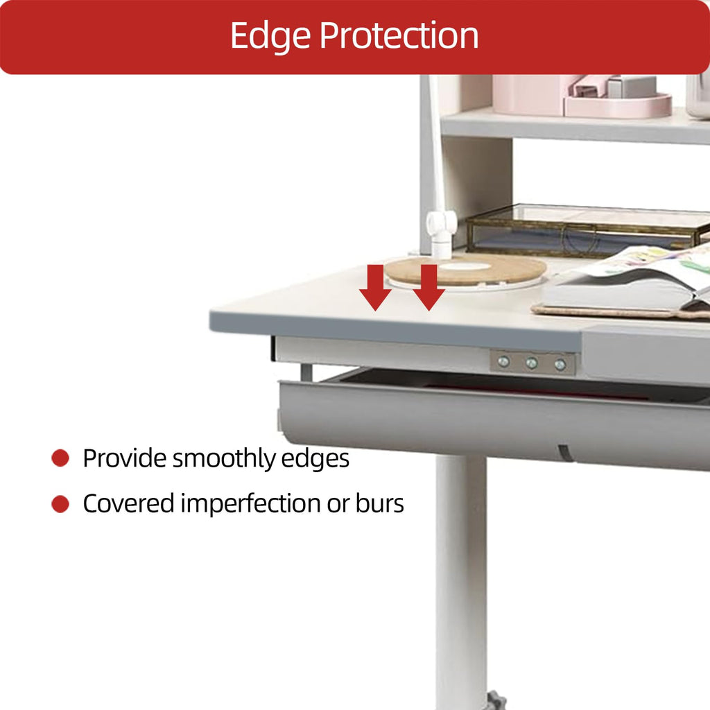 T Rubber Trim Molding, Fit 1 inch Edge, Shelf Edging Banding, Center Barb Tee Moulding for Tables, Floor Transition