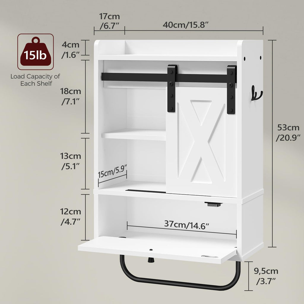Bathroom Wall Cabinet, Farmhouse Medicine Cabinets, Sliding Door