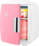 Mini Fridge for Bedroom - Car, Office Desk & Dorm Room - Portable 4L/6 Can Electric Plug In Cooler & Warmer for Food