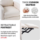Recliner Chair Single Reclining Sofa Home Theater Seating with Lumbar Support and Padded Backrest for Living Room and