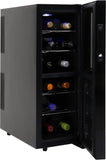 Urban Series 12 Bottle Wine Cooler Refrigerator Dual Zone Thermoelectric Wine Fr