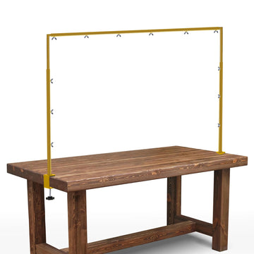 Over The Table Rod Stand with Clamps, Adjustable Metal Table Arch Stand