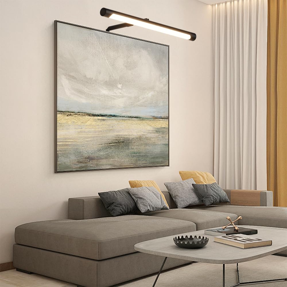 Picture Lights for Paintings Plug in, 16" Adjustable LED Picture Light Art Light with Timer, Remote Control Gallery