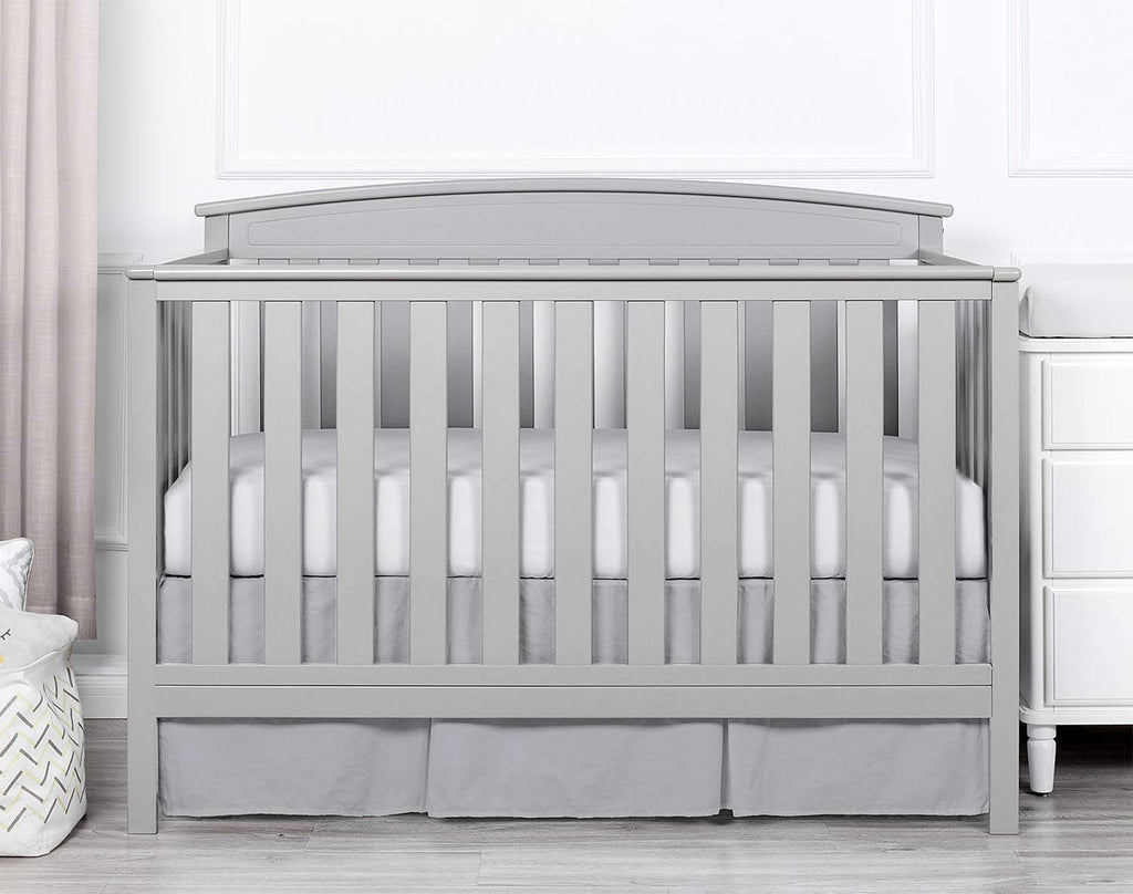 Box Pleated Mini Crib Bed Skirt Premium 100% Cotton 800 Thread Count Nursery Crib Toddler Bedding Crib Bedskirt for