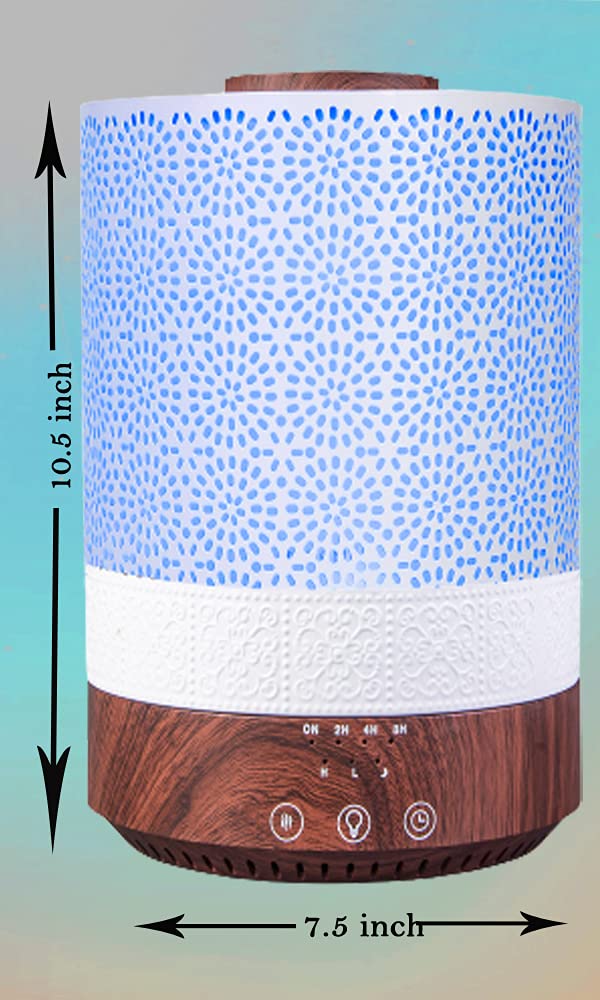 2500 ML Premium XL Large Essential Oil Diffuser Décor Dark Wood