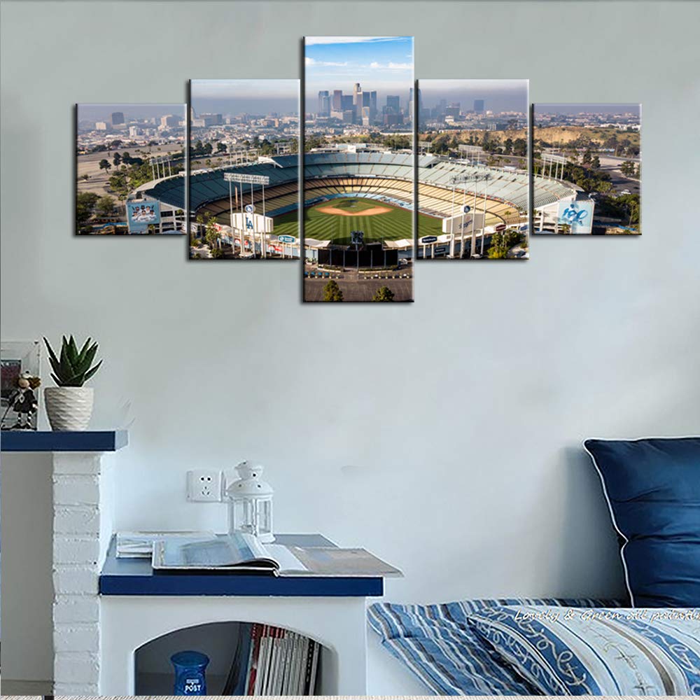 Dodger Stadium Wall, Los Angeles California Cityscape Skyline