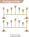 Taper Candle Holders for Candlestick: Gold Weeding Centerpieces Candelabra for Table - Candle Sticks Decor
