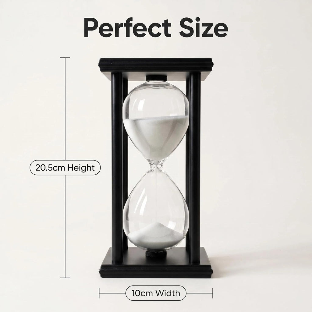 Hourglass Sand Timer 45 Minutes, Hour Glasses with Sand Decoration for Kids, Sand Clock Watch for Room Birthday Tea