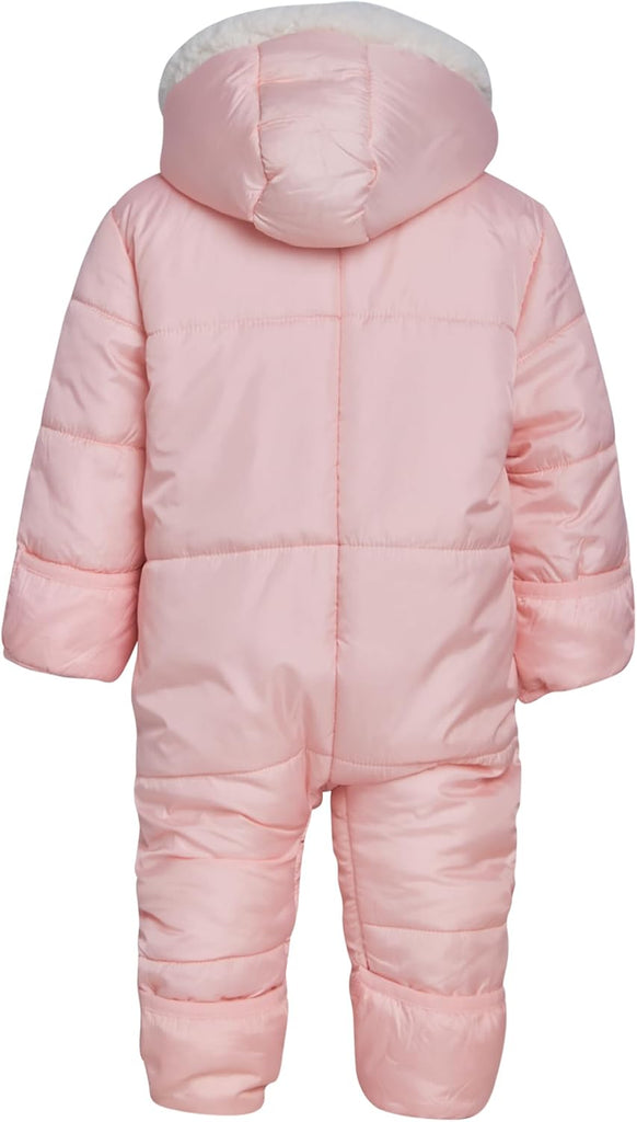 Baby Girls Hooded Snowsuit Onesie Winter Bunting