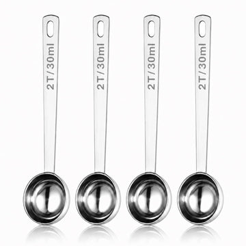 Coffee Scoop for Ground Coffee, 30ml 2 Tbsp Measuring Spoon, 4 Pack