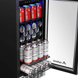 Beverage Cooler 15 Inch Hold 120 Cans,Under Counter/Freestanding Beverage Refrig