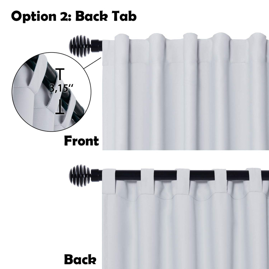 Patio Sliding Door Curtains - Extra Wide Curtains for Glass Door, Room Divider Blackout Thermal Curtain Panel with