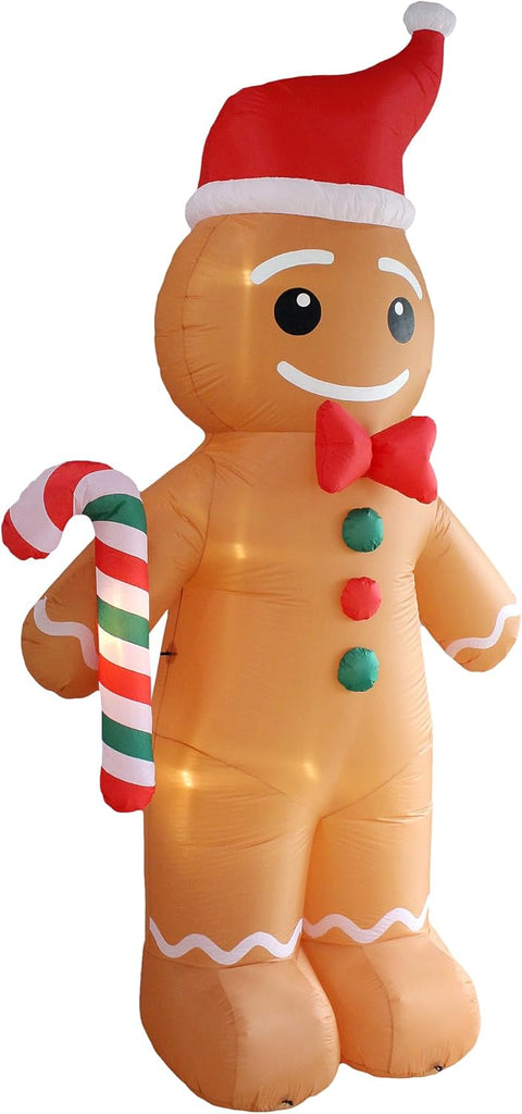 12 FT Tall Lighted Christmas Inflatable Gingerbread Man