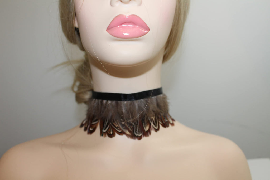 Natural Ringneck Pheasant Feather Trim Fringe,2 Yard LongAccessories Feather DIY Decorative (001)