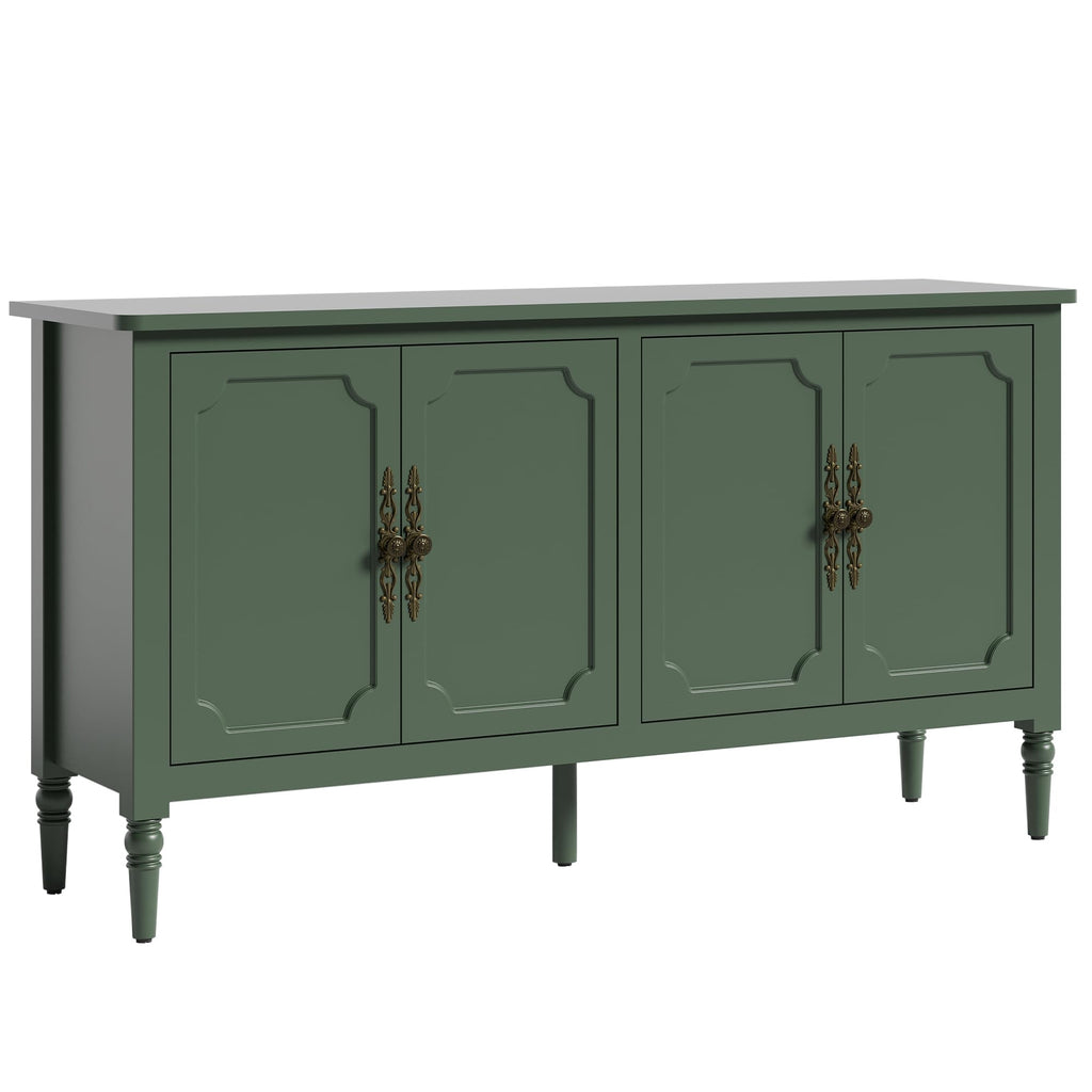 58" Sideboard Buffet Cabinet & Coffee Bar, Green2