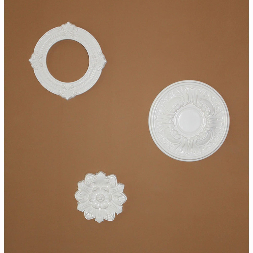 11-1/8" x 6-1/8" x 5/8" Benson Ceiling Medallion, Bronze Blue Patina