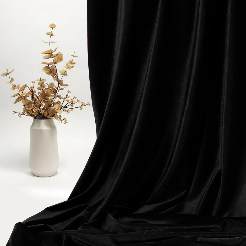 2 Yard Black Fabric 60" Wide for DIY Crafts