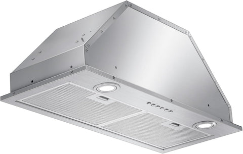 30 Inch Stainless Steel Range Hood Insert 500 CFM 4 Speed LED Lights Dishwasher-Safe Baffle Filters