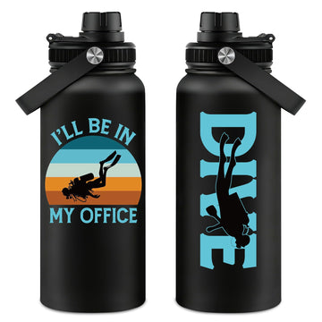Scuba Diving Gifts for Men Women - 32oz Diving Water Bottle