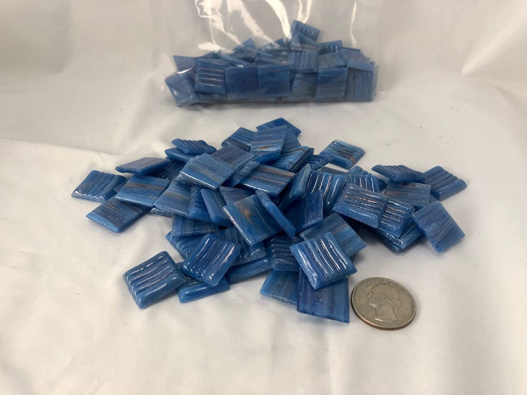 3/4" Mosaic Tile - P 61 Lapis Lazuli - 1 lb Bag Brand Glass Tile