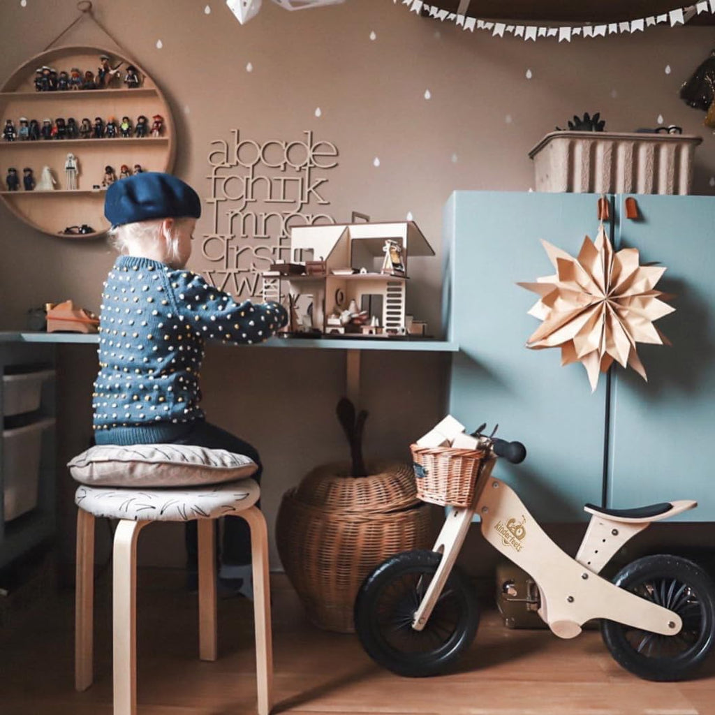 Balance Bike - Wooden Balance Bike | Sustainable and Eco-Friendly | Adjustable Riding Balance Toy for Kids