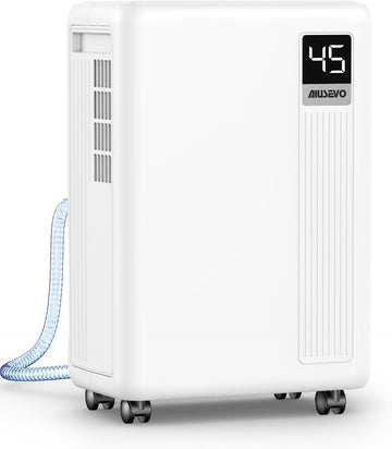 30 Pint Dehumidifier for Basement, 2500 Sq. Ft Dehumidifiers for Home with Drain Hose, 3 Modes, Smart Humidity Control
