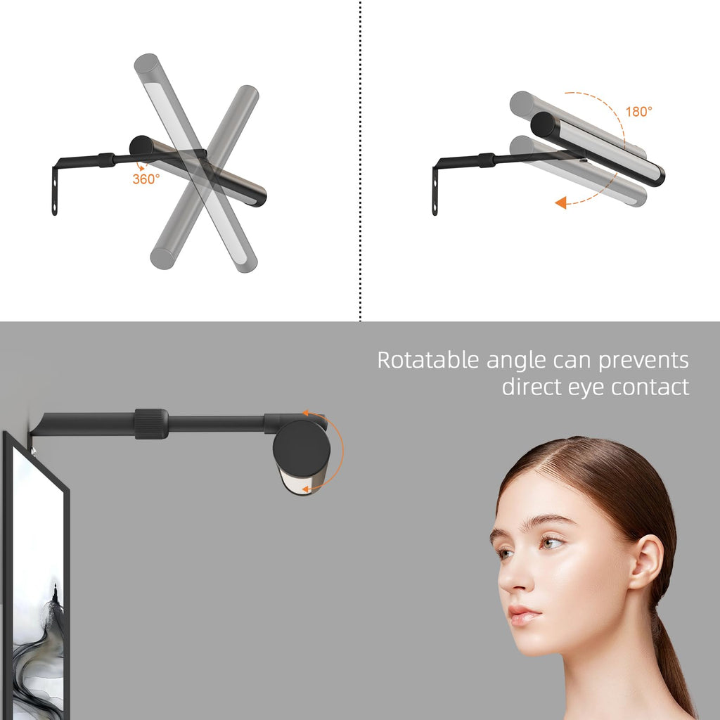 Picture Lights for Paintings Plug in, 16" Adjustable LED Picture Light Art Light with Timer, Remote Control Gallery