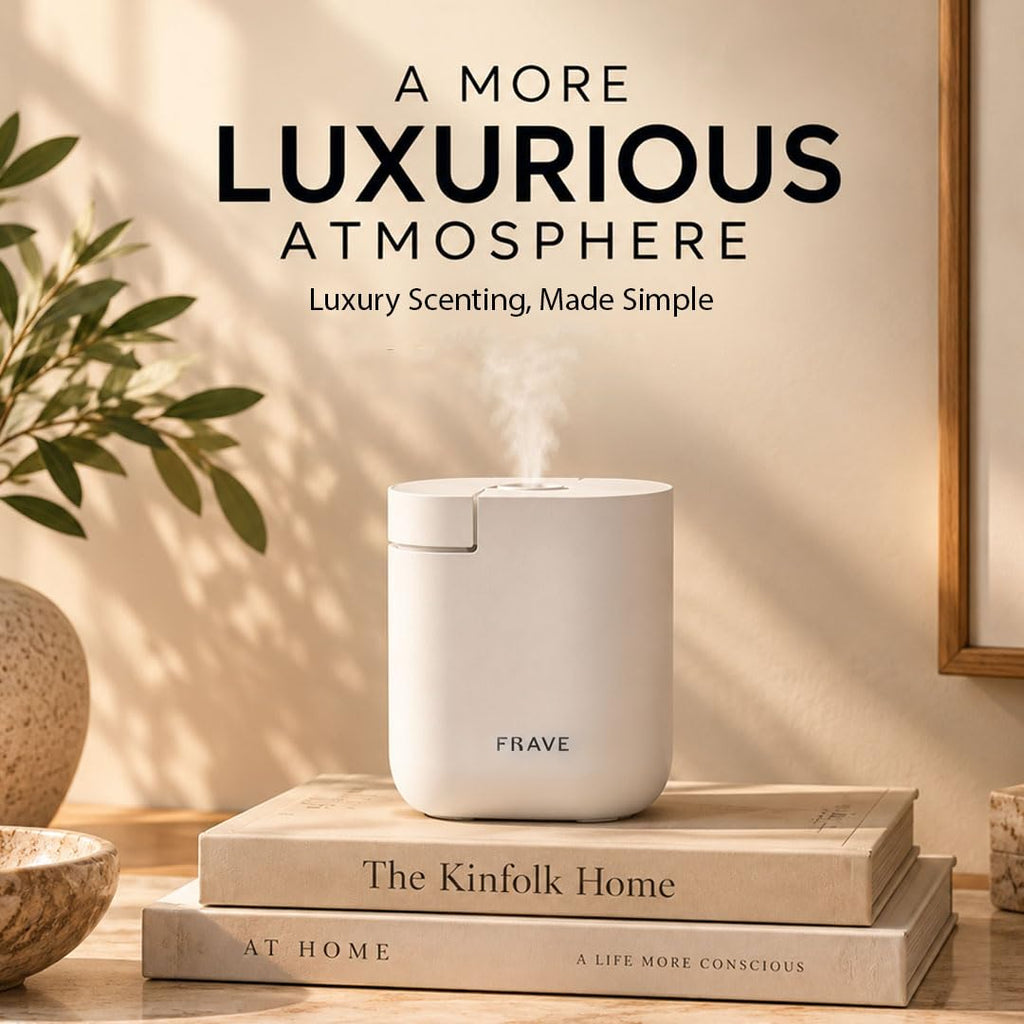Air Lux Diffuser, Plug-in Waterless Diffuser for Essential Oil, Smart Bluetooth App Control, Covers Up to 500 sqft