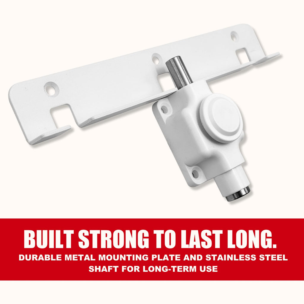 Sliding Door Lock | Sliding Glass Door Lock for Child Safety, Pet, Patio, & Adjustable Ventilation with Button